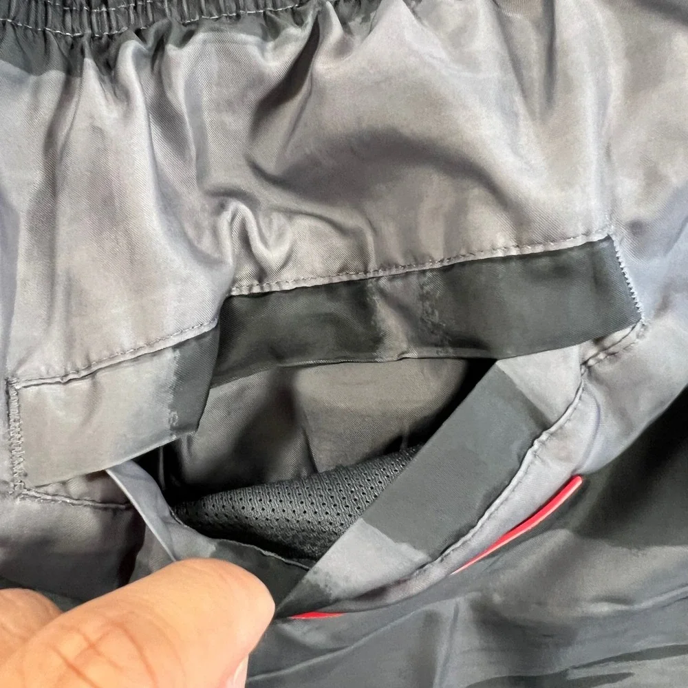 Jordan Poolside Shorts Mens Medium Gray Black Good Jumpman Graphic Summer Active